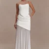 Corsetto senza spalline Karina in neoprene – Bianco