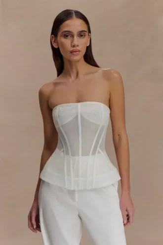 Corsetto strutturato Zoe – Bianco