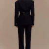 Pantaloni a vita alta plissettati Penelope – Nero Pantaloni a vita alta plissettati Penelope – Nero