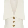 Gilet Alix con bottoni misti – Avorio