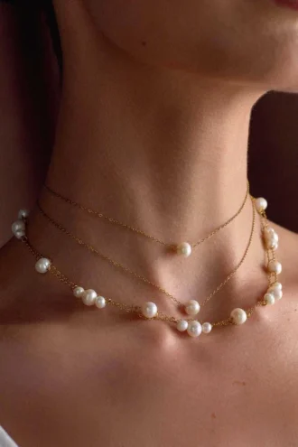 Girocollo a strati con perle Aryanne – Perle Girocollo a strati con perle Aryanne – Perle