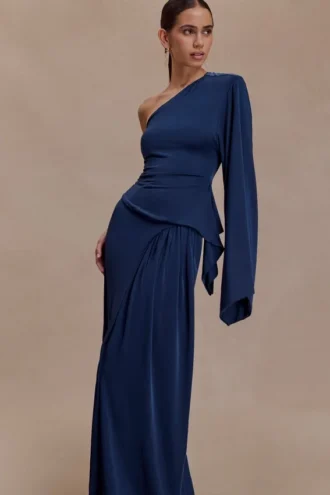 Top monospalla Vivica Slinky – Blu notte