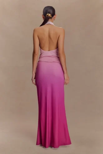 Gonna lunga a sirena Bruna Slinky – Rosa sfumato