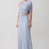 Top monospalla in lurex Adrienne – Blu pastello Top monospalla in lurex Adrienne – Blu pastello