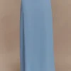 Gonna lunga in chiffon Katalina – Azzurro