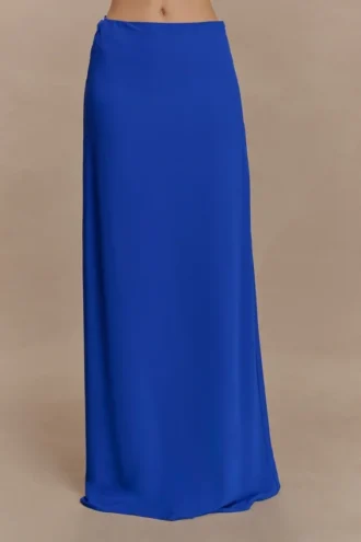 Gonna lunga in chiffon Katalina – Blu cobalto Gonna lunga in chiffon Katalina – Blu cobalto