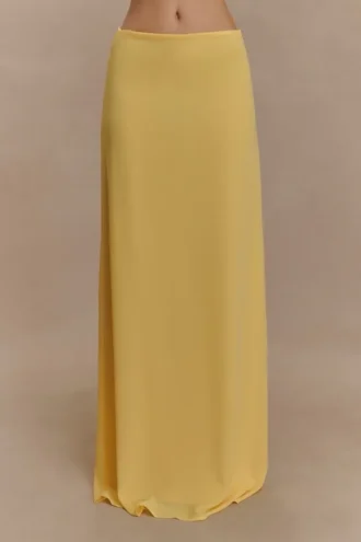 Gonna lunga in chiffon Katalina – Caramello Gonna lunga in chiffon Katalina – Caramello