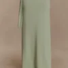 Gonna lunga in maglia a vita bassa Bowie – Verde pastello Gonna lunga in maglia a vita bassa Bowie – Verde pastello