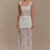 Top in pizzo e rete Guinevere – Avorio Top in pizzo e rete Guinevere – Avorio