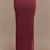 Gonna lunga Judy in tessuto slinky e rete – Vino Gonna lunga Judy in tessuto slinky e rete – Vino