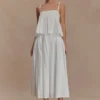 Gonna midi a trapezio Mae – Bianco Gonna midi a trapezio Mae – Bianco