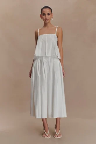Gonna midi a trapezio Mae – Bianco Gonna midi a trapezio Mae – Bianco