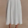 Gonna midi a trapezio Mae – Bianco Gonna midi a trapezio Mae – Bianco