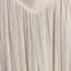 Gonna midi arricciata Makena – Bianco opalino