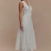 Top senza maniche Arla con ricami – Bianco Top senza maniche Arla con ricami – Bianco
