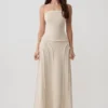 Gonna midi in lino sfrangiata Annie – Naturale Gonna midi in lino sfrangiata Annie – Naturale