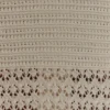 Gonna midi in maglia con bordi smerlati Madeline – Avorio