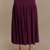 Gonna midi in maglia fasciata Romaine – Vino