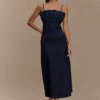 Corsetto con volant in Denim Cecilia – Blu indaco Corsetto con volant in Denim Cecilia – Blu indaco