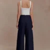 Jeans a vita alta con pinces Maral – Blu indaco slavato Jeans a vita alta con pinces Maral – Blu indaco slavato