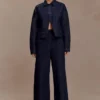 Jeans a vita alta con pinces Maral – Blu indaco slavato Jeans a vita alta con pinces Maral – Blu indaco slavato