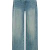 Jeans a vita media e gamba larga Romi – Blu medio slavato Jeans a vita media e gamba larga Romi – Blu medio slavato
