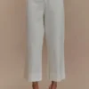 Jeans a zampa corta Kaitlyn – Bianco Jeans a zampa corta Kaitlyn – Bianco