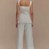 Jeans a zampa corta Kaitlyn – Bianco Jeans a zampa corta Kaitlyn – Bianco