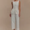 Jeans a zampa corta Kaitlyn – Bianco Jeans a zampa corta Kaitlyn – Bianco