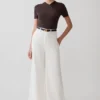 Jeans Denim a gamba larga Shae – Bianco Jeans Denim a gamba larga Shae – Bianco
