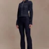 Jeans Denim a zampa Shelly – Blu indaco slavato Jeans Denim a zampa Shelly – Blu indaco slavato