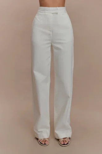 Jeans in Denim a gamba larga Rayne – Bianco Jeans in Denim a gamba larga Rayne – Bianco