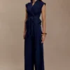 Top in Denim strutturato con laccio Charley – Blu indaco Top in Denim strutturato con laccio Charley – Blu indaco