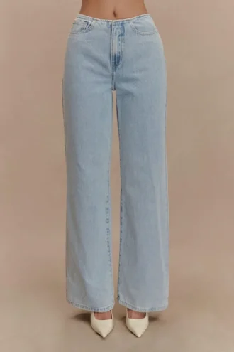 Jeans in Denim a vita media Caitlin – Azzurro Jeans in Denim a vita media Caitlin – Azzurro