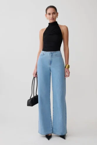 Body in rete arricciata Matilda – Nero