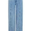 Jeans in Denim a vita media e gamba larga Roy – Blu classico Jeans in Denim a vita media e gamba larga Roy – Blu classico