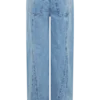 Jeans in Denim a vita media e gamba larga Roy – Blu classico Jeans in Denim a vita media e gamba larga Roy – Blu classico