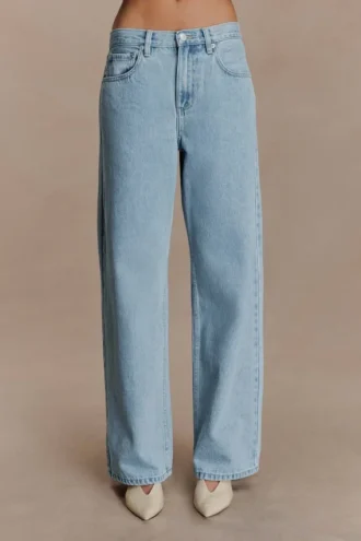 Jeans in Denim a vita media Mannon – Blu anni ’80 Jeans in Denim a vita media Mannon – Blu anni ’80