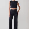 Jeans in Denim a vita media Sienna Flare – Gessato indaco Jeans in Denim a vita media Sienna Flare – Gessato indaco