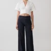 Jeans in Denim a vita media Sienna Flare – Gessato indaco Jeans in Denim a vita media Sienna Flare – Gessato indaco