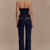 Jeans in Denim con lacci Meryl – Blu indaco Jeans in Denim con lacci Meryl – Blu indaco