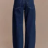 Jeans in Denim con strass a vita media Laina – Blu notte Jeans in Denim con strass a vita media Laina – Blu notte