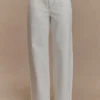 Jeans in Denim Mannon a vita media – Bianco Jeans in Denim Mannon a vita media – Bianco