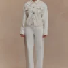 Jeans in Denim Mannon a vita media – Bianco Jeans in Denim Mannon a vita media – Bianco