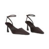 Marley Satin Pointed Heel – Cioccolato