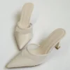 Micah Mesh Pointed Heel – Avorio Micah Mesh Pointed Heel – Avorio