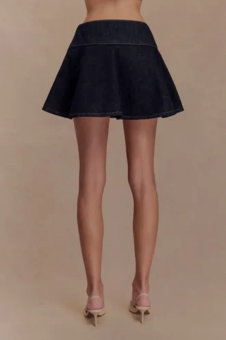 Mini gonna in Denim Arista – Blu indaco slavato