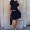 Mini gonna in Denim Arista – Blu indaco slavato Mini gonna in Denim Arista – Blu indaco slavato