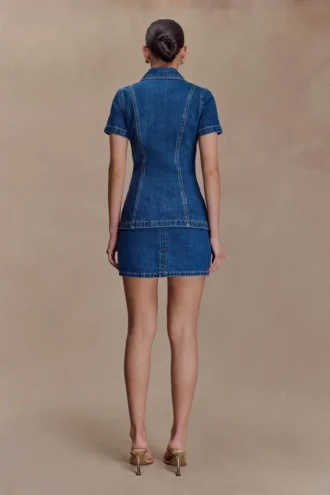 Mini gonna in Denim Ellie – Blu scuro