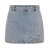 Mini gonna in Denim ricamato Alessia – Vintage chiaro Mini gonna in Denim ricamato Alessia – Vintage chiaro